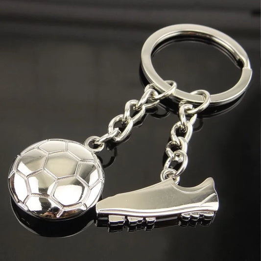 fashion football alloy unisex keychain 1 piece