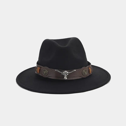 women's elegant basic solid color big eaves fedora hat