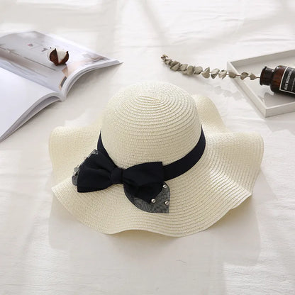 Women's Korean Style Flower Flowers Side Of Fungus Straw Hat