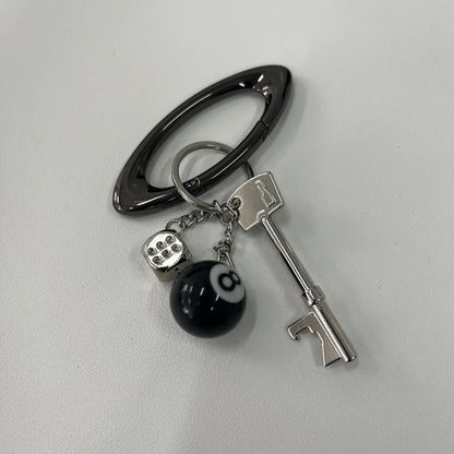 Oval Keychain High-value Accessories Mountaineering Buckle Design Fashion Accessories cleanfit Niche Waist Hanging Ornaments