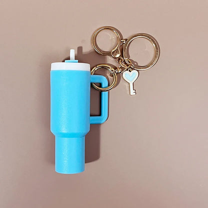 Classic Style Commute Cup Plastic Unisex Bag Pendant Keychain