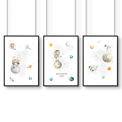 Pictures For Childrens Bedrooms | Set of 3 wall art prints