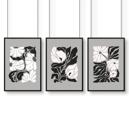 Pictures For Living Room | Set of 3 Botanical Wall art Prints