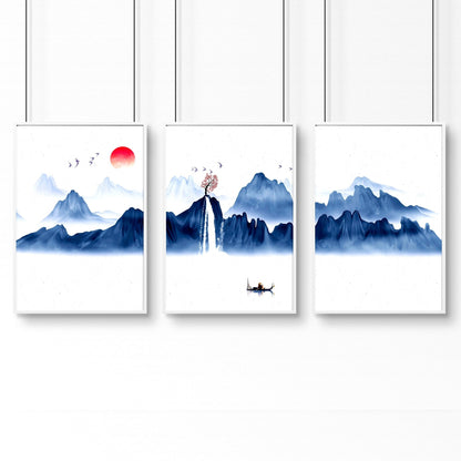 Office wall pictures | set of 3 framed wall art