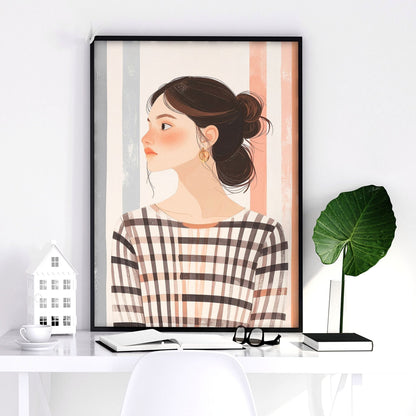 Pictures On Walls Gallery | Set of 3 Boho Women Wall art Prints
