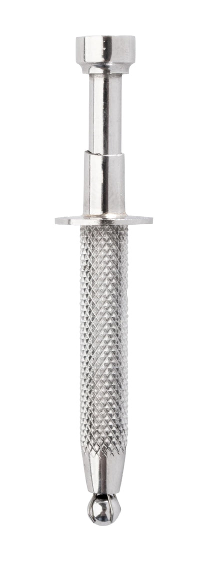 Pierced Owl Push-In Syringe Style Quad Prong Small Bead Holder – Stainless Steel Piercing Tool (2.75-inch or 4.8-inch Length)