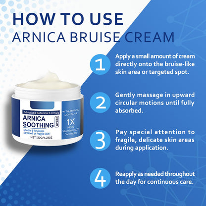 PIFLAT Arnica Bruise Cream – Extra Strength, Soothing & Fast-Acting (4.23 oz/120 g) with Arnica Montana + Vitamins K/C/E