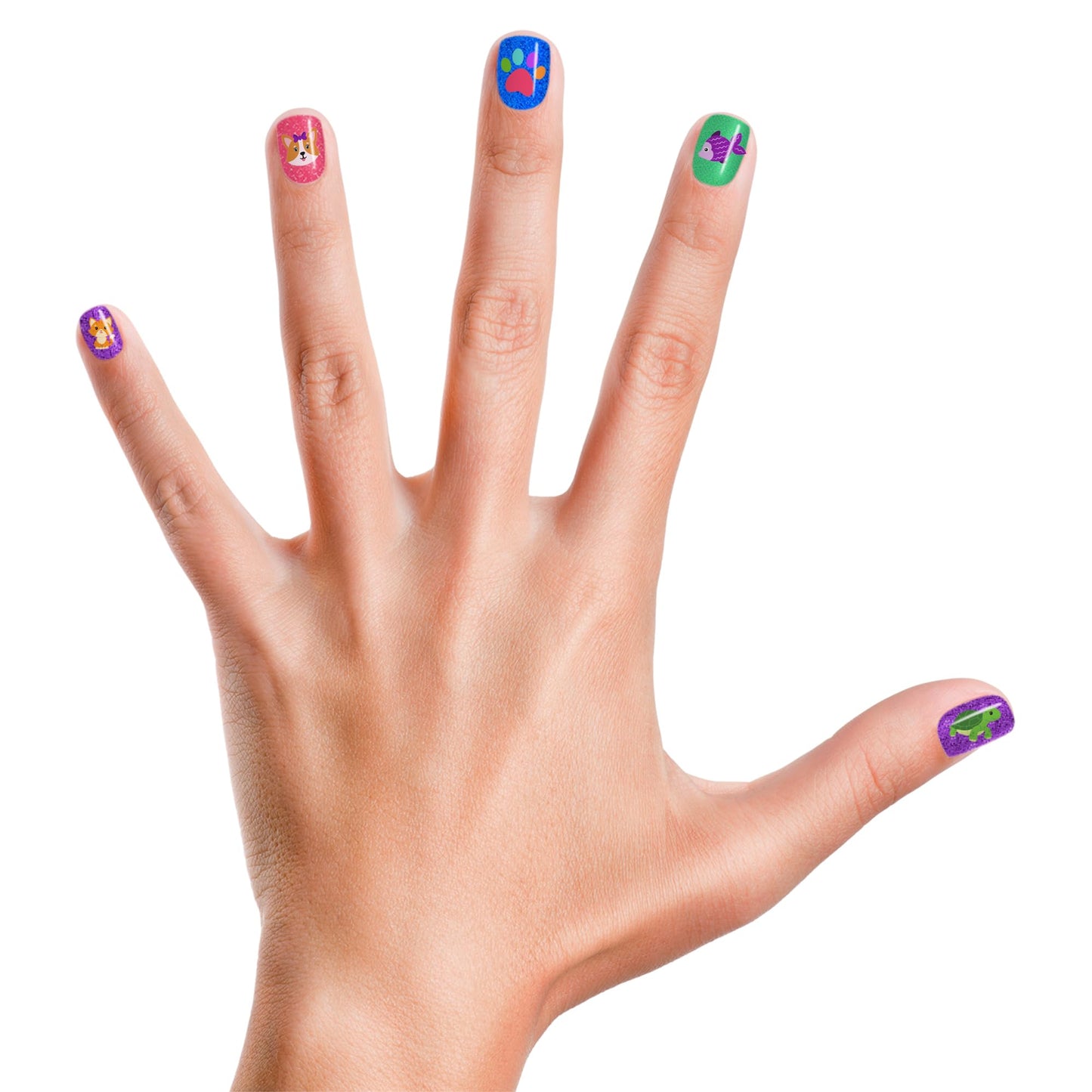 Piggy Paint | 100% Non-Toxic Kids Nail Polish | PURRfect Paws Gift Set (4 Polish + Nail Art)