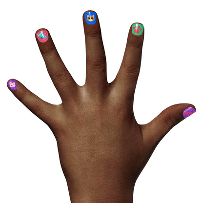 Piggy Paint | 100% Non-Toxic Kids Nail Polish | PURRfect Paws Gift Set (4 Polish + Nail Art)