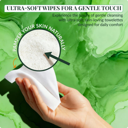 Pink Sky Hyaluronic Acid & Cucumber Makeup Remover Wipes – 40 Individually Wrapped Towelettes