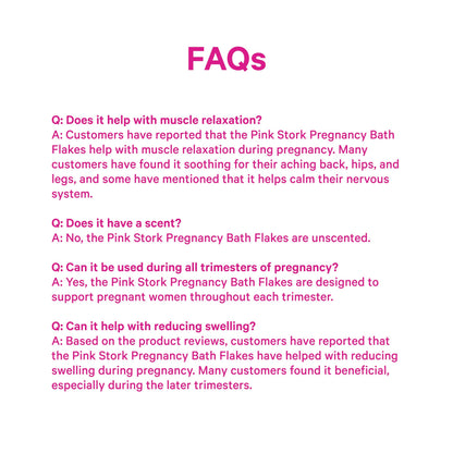 Pink Stork Pregnancy Bath Soak – Unscented Dead Sea Magnesium Flakes (2 lb)