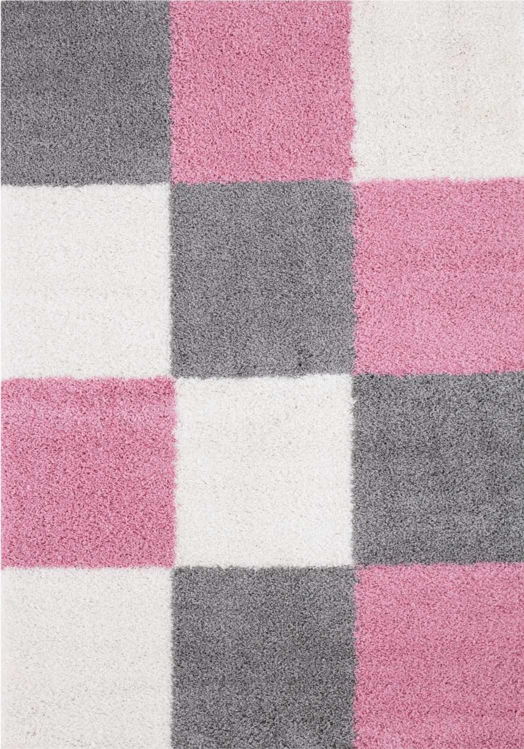 Myshaggy Geometric Pink Rug