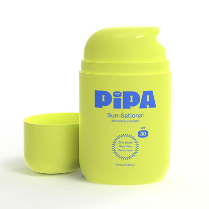 Pipa Sun-Sational 100% Mineral Daily Sunscreen SPF 30 (50 ml) | Unscented for Sensitive Skin