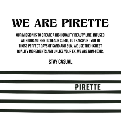 PIRETTE Mini Evening Glass Fragrance Oil Roll-On – Beach-Inspired, Long-Lasting Travel Perfume (0.25 fl oz)