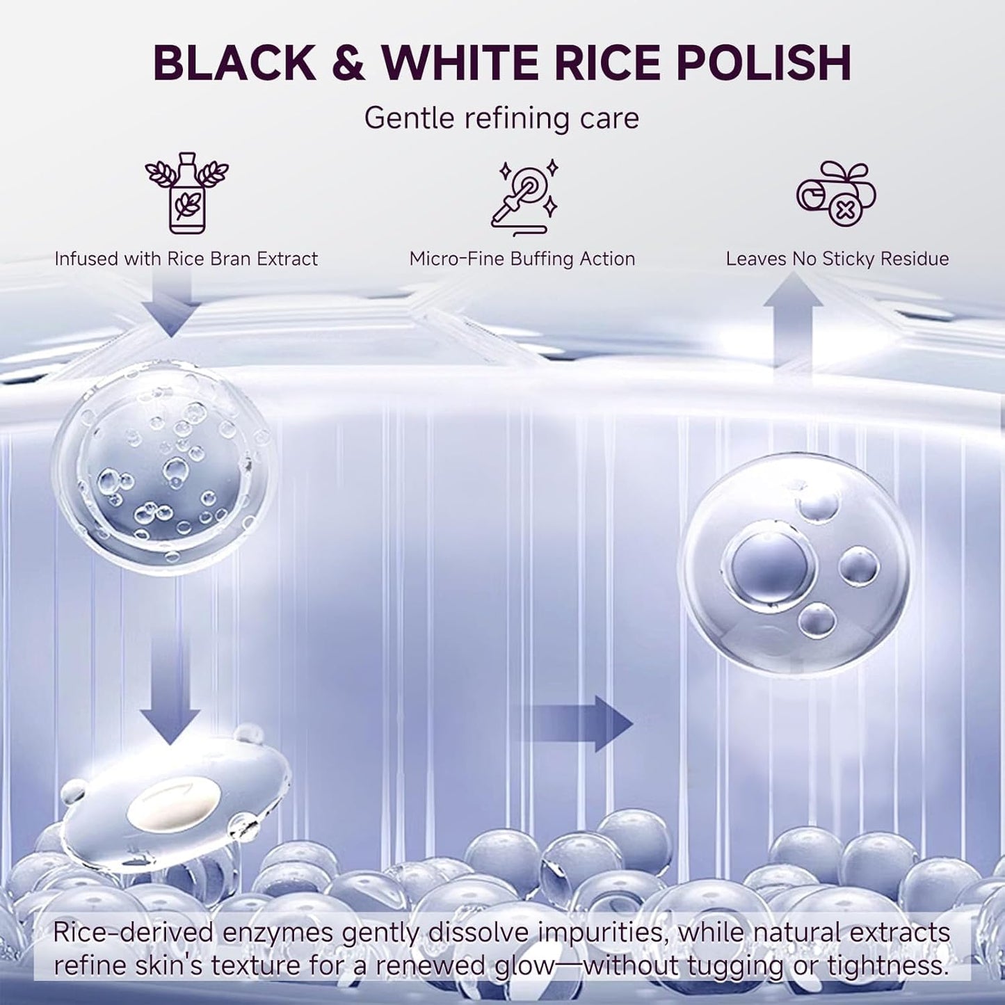 PIVETOS Glow Rice Exfoliant Duo - Gentle Face & Body Exfoliant Ampoule Set
