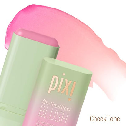 Pixi Beaming Bliss On-the-Glow Trio – Hydrating Cheek Tint, Bronzer & Highlighter (Travel Size, Vegan)