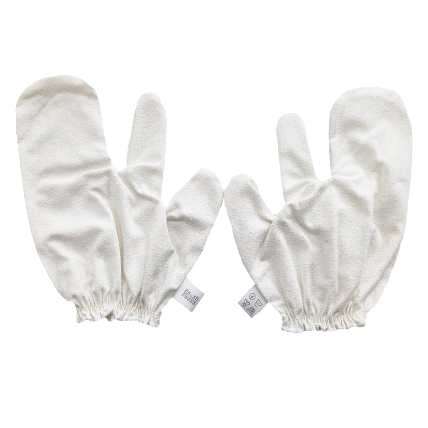 PJxtal Garshana Gloves – 100% Silk Dry Brushing & Ayurvedic Massage (2pcs)