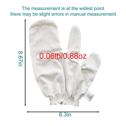 PJxtal Garshana Gloves – 100% Silk Dry Brushing & Ayurvedic Massage (2pcs)
