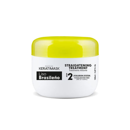 Placenta Life Keratimask Hair Brazilian Straightening Kit – Hyaluronic Acid & Keratin, Formaldehyde-Free