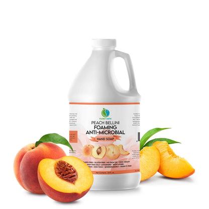 Plainly Earth Antimicrobial Hand Soap 64 oz – Peach Bellini Foaming Refill