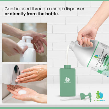 Plainly Earth Antimicrobial Hand Soap 64 oz Refill – Eucalyptus & Spearmint Foaming Liquid