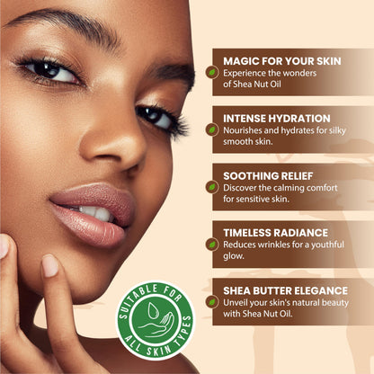 Plant Guru African Shea Nut Oil 32 oz – Pure Skin, Hair & DIY Beauty