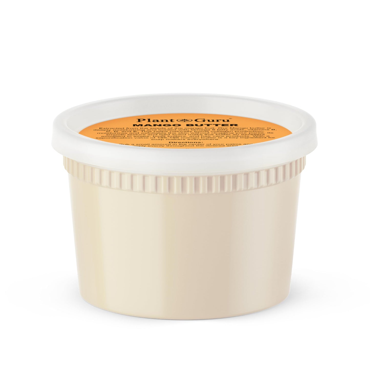 Plant Guru Raw Mango Butter 16 oz – 100% Pure, Unrefined for Skin & Hair