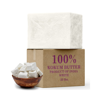 Plant Guru Raw Kokum Butter 1 lb – Pure Vegan Skin & Hair Moisturizer