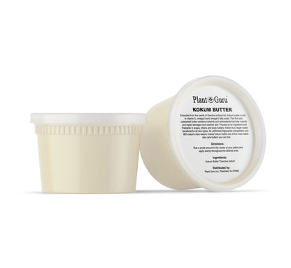 Plant Guru Raw Kokum Butter 16 oz – Pure Cold-Pressed Skin & Hair Moisturizer