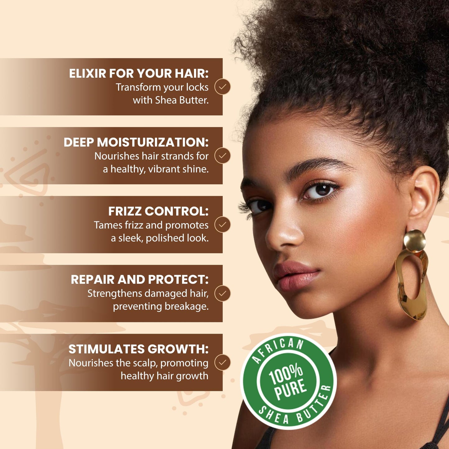 Plant Guru Raw African Shea Butter – 5 lb Bulk Block, 100% Pure & Unrefined Yellow, Moisturizer for Skin, Hair & DIY
