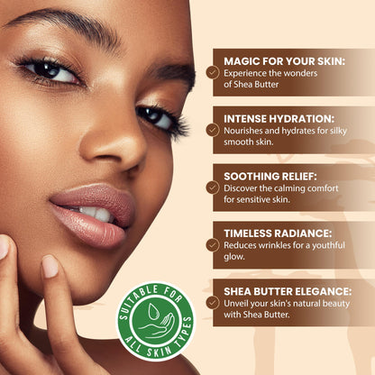 Plant Guru Raw African Shea Butter 10 lbs — 100% Pure, Unrefined Ivory Block for Skin, Hair & DIY Cosmetics