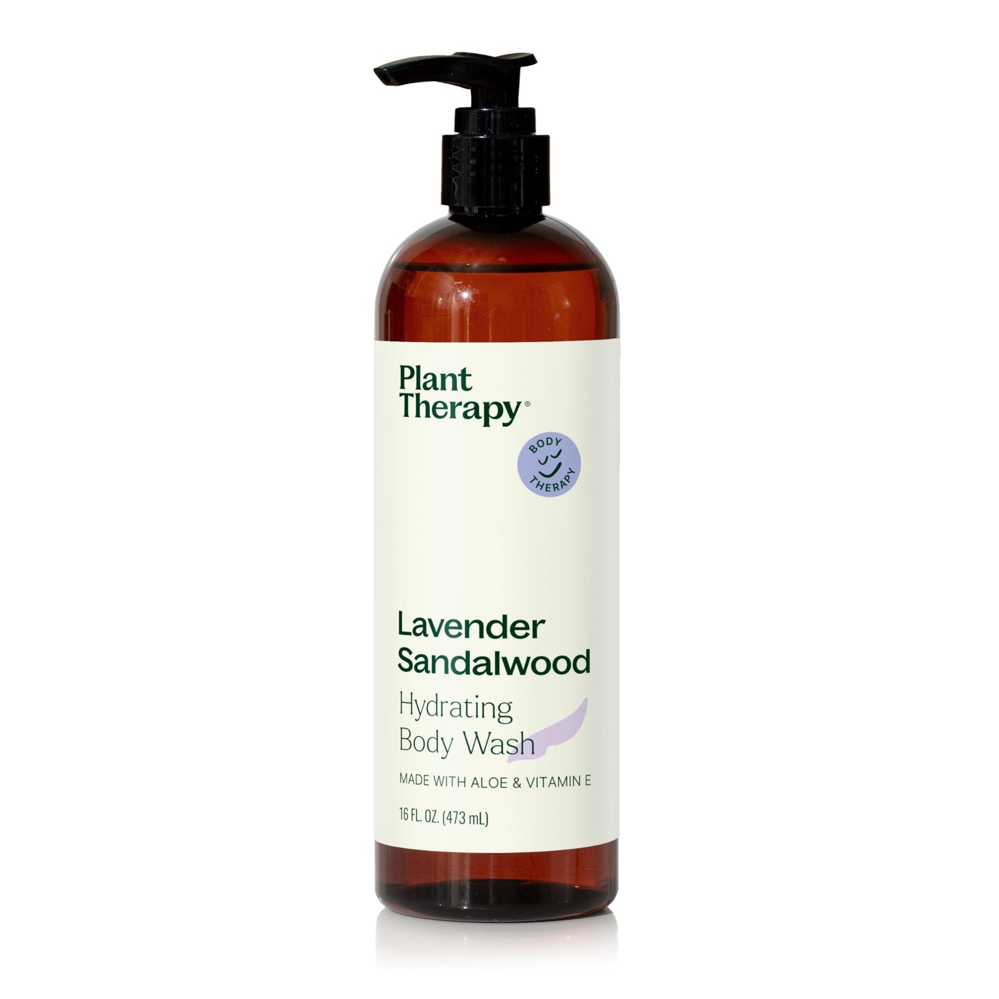 Plant Therapy Lavender Sandalwood Body Wash | Gentle, Sulfate-Free Hydration for All Skin Types (16 oz)