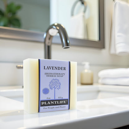 Plantlife Lavender 3-Pack Bar Soap – Moisturizing & Soothing, Hand Crafted in California