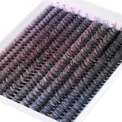 Pleell Lash Clusters 330Pcs – 6D Fluffy DIY Volume Lashes, D-Curve (40D)