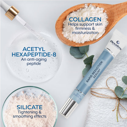 Plexaderm Rapid Reduction Eye Serum — Instant Under-Eye Tightening & Smoothing (3 Full-Size Tubes)