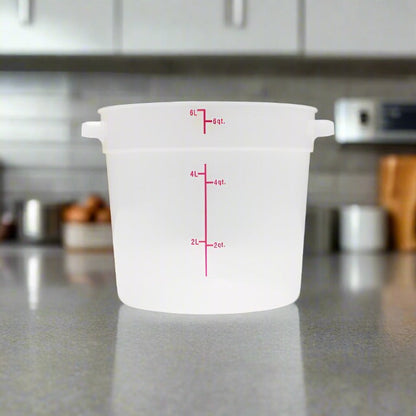 5.7 Litre Translucent Round Food Storage Container