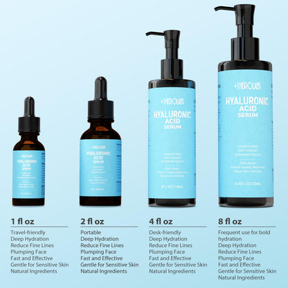 +1HEROLABS Hyaluronic Acid Serum with Vitamin C, B5, E & Niacinamide — Hydrating, Fragrance-Free