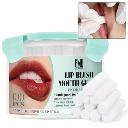 PMUBEAUTY 100pcs Cotton Lip Tattoo Stretching Sticks | Precise Coloring & Hygiene