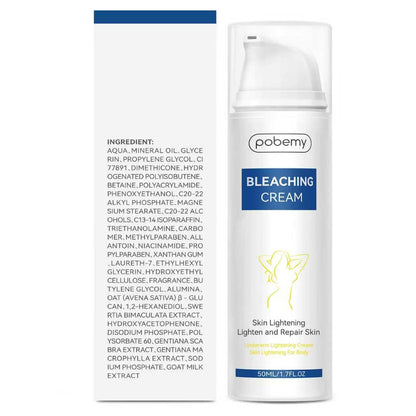 POBEMY Skin Lightening Cream with Vitamin C – Dark Spot Corrector for Body & Intimate Areas (1.7 fl oz)