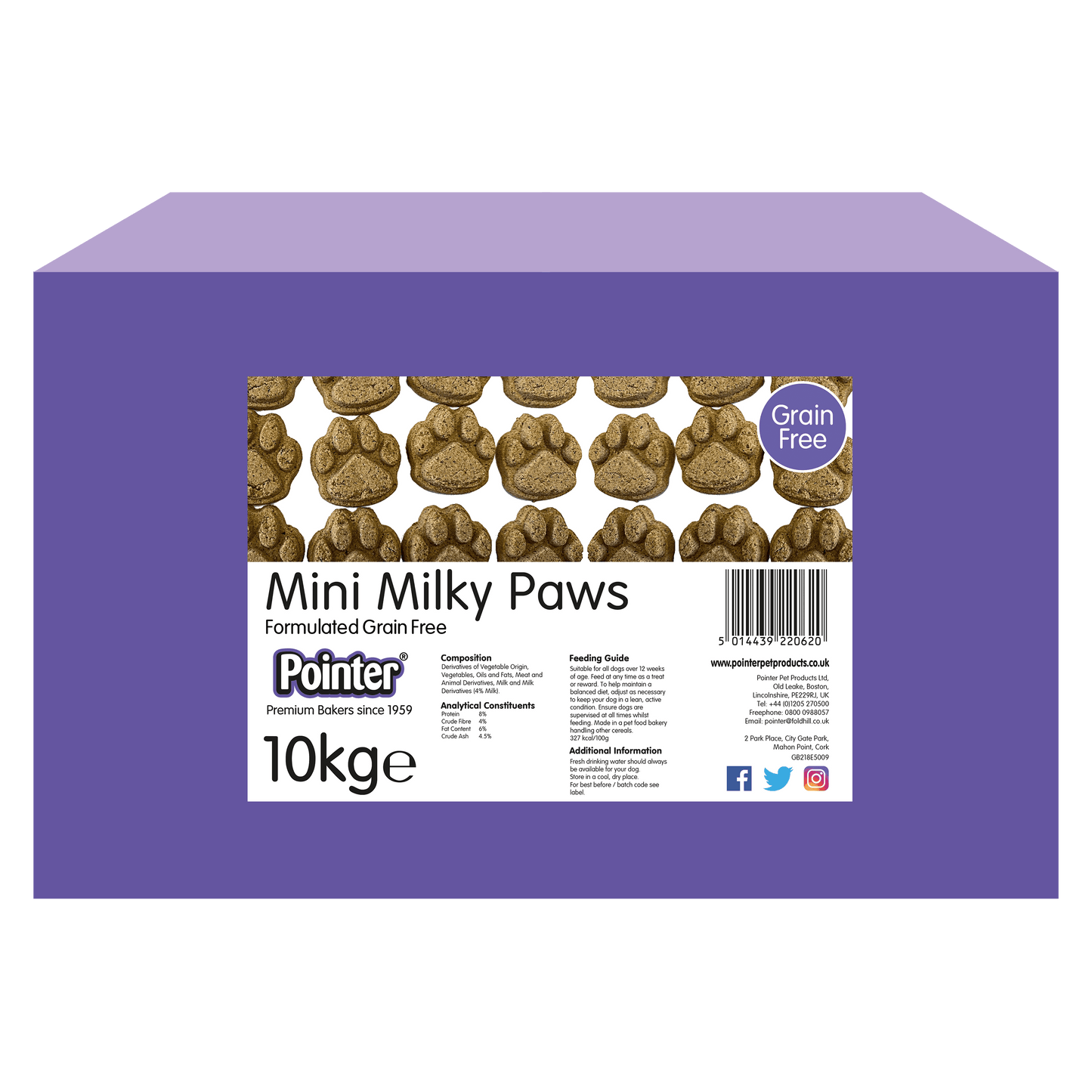 Pointer Milky Mini Paws 1kg