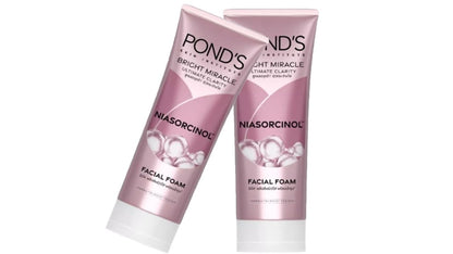 Ponds Bright Miracle Ultimate Clarity Facial Foam – 2x85g with Niasorcinol & Vitamin C
