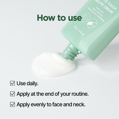 PONGDANG White Touch Selfie Cream 3.52 oz | Lightweight Tone-Up Moisturizer, Hydration & Redness-Soothing