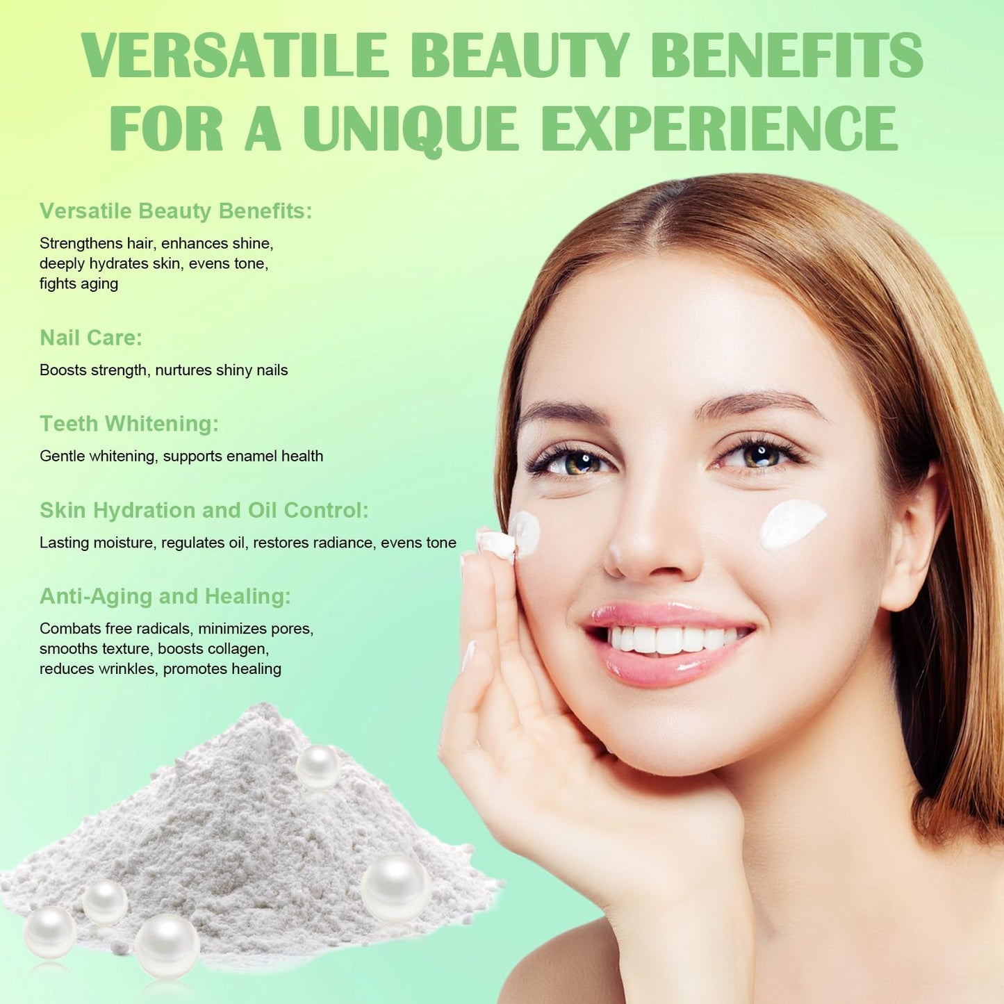 Ponhey Freshwater Pearl Powder Organic – Deep Cleansing & Pore Refining Mask 100g