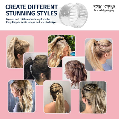 Pony Popper Clip – High Ponytail Holder for Voluminous Styles | Secure, Lightweight & Versatile