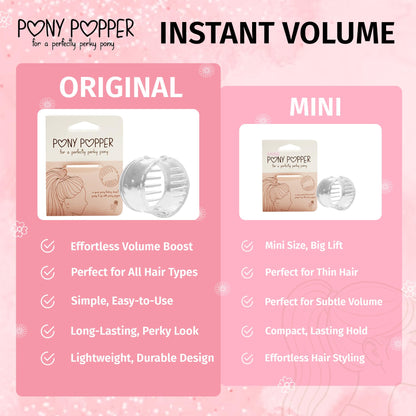 Pony Popper Clip – High Ponytail Holder for Voluminous Styles | Secure, Lightweight & Versatile