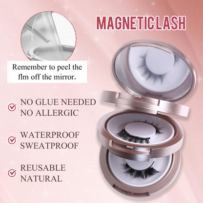 POOLJOY Hunnyfit Magnetic Lashes – Glue-Free, Natural Look, Reusable (Nature Series EA10+ EM10)