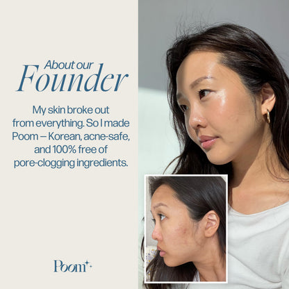 Poom Natural Glow Hydrating Foundation (Medium Neutral #300) – Buildable Coverage with Skincare Benefits