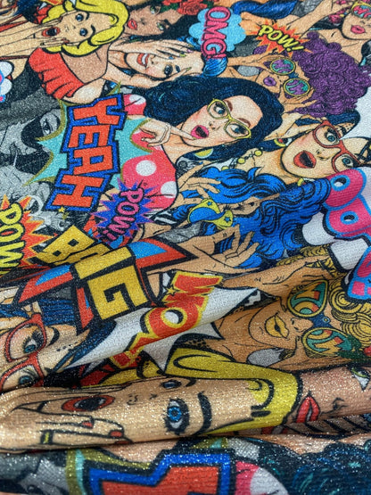 Pop Art Fabric Print Sold by Metre