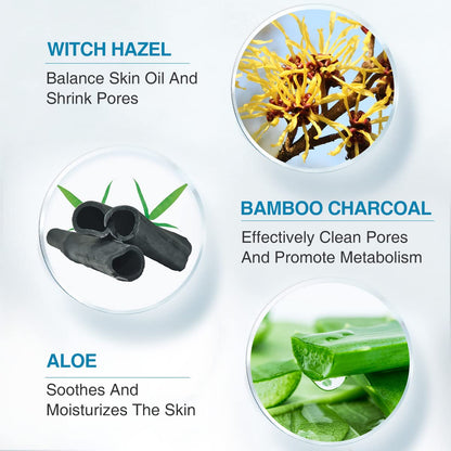 POP MODERN.C Blackhead Remover Mask Bamboo Charcoal Peel Off — 3-in-1 Pore Cleansing Kit