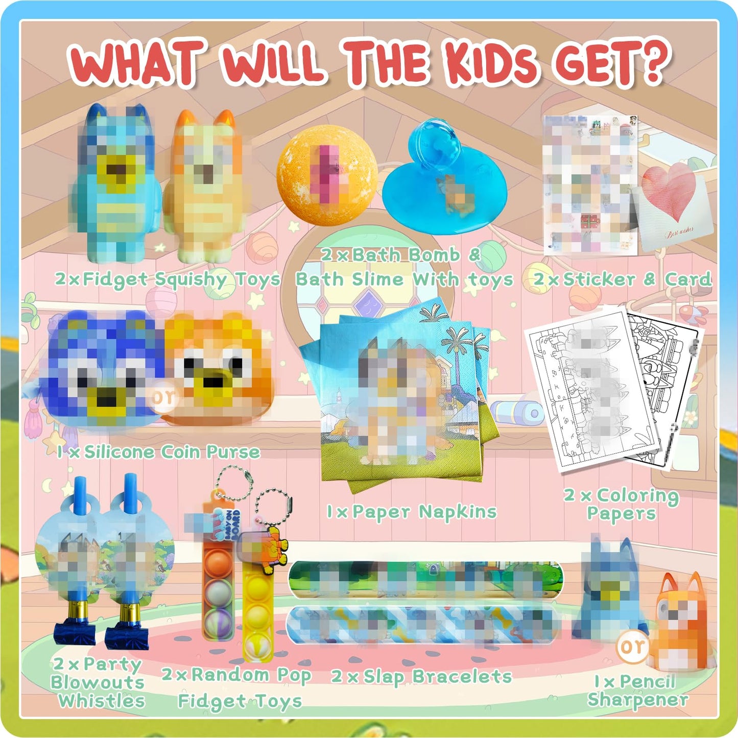 POPBATH Birthday Gifts Set for Kids – Bath Bombs, Surprise Toy, Slime & Fidgets